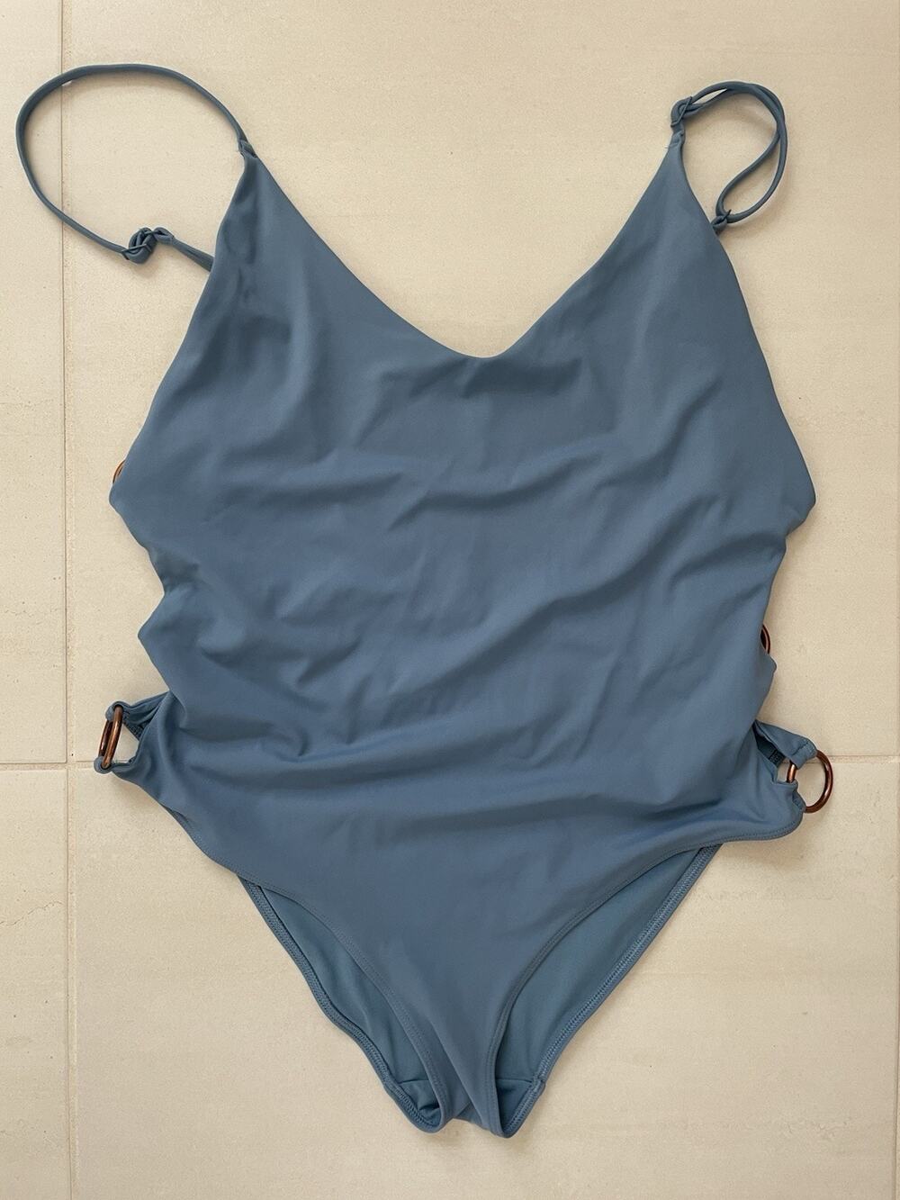 Aerie Swim One Piece Swimsuit Cutout Side Rings Beach Summer Boho Chic Indie